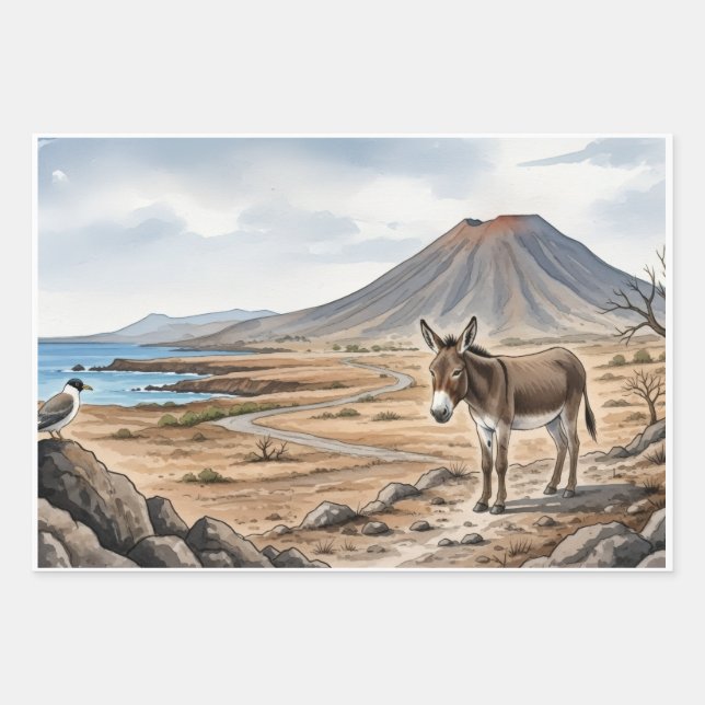 Wrapping Paper Flat Sheet Set of 3 :Morabeza Geschenkpapier Set (Vorderseite)