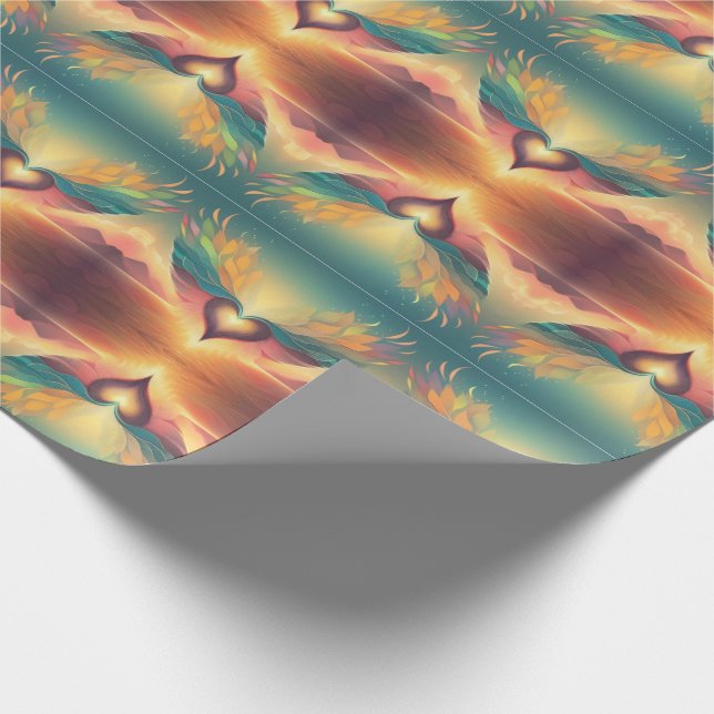 Wrapping Paper Flügelherz Geschenkpapier (Ecke)