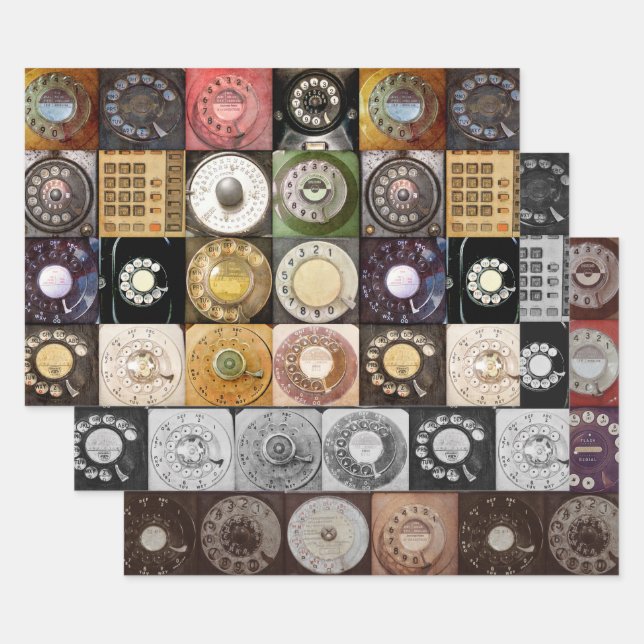 Wrapping Paper for decoupage or collage Geschenkpapier Set (Set)