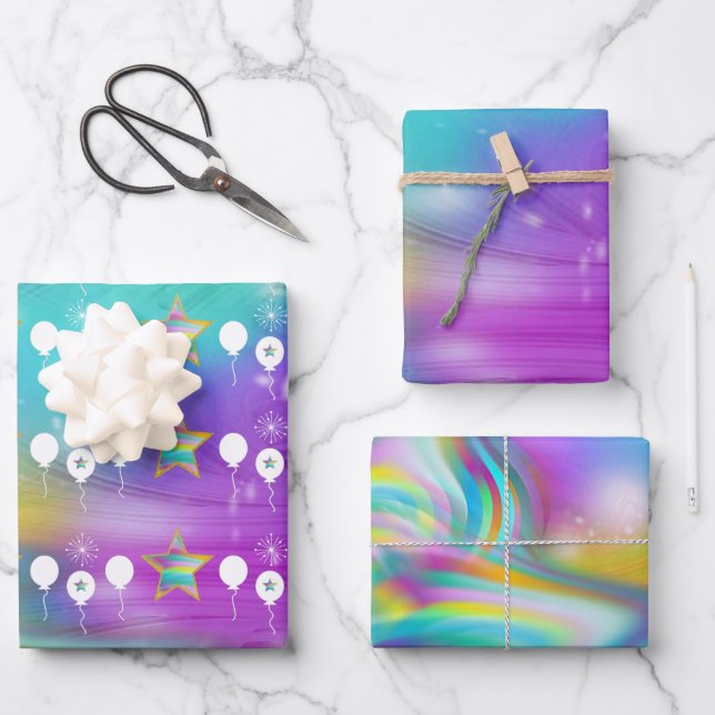 Wrapping Paper für die wirbelgalaxie Geschenkpapier Set (Vorderseite)