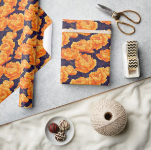 Wrapping Paper für künstlerische Vintage Peonys Geschenkpapier
