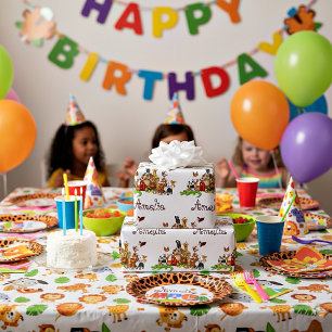 Wrapping Paper für personalisierte Kinder Geschenkpapier