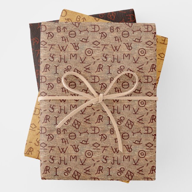 Wrapping Paper für Rindermarken Geschenkpapier Set (Beispiel)