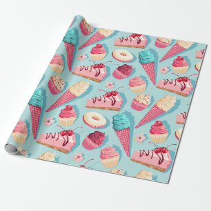 Wrapping Paper für süße Leckereien Geschenkpapier