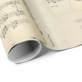 Wrapping Paper für Vintage Musikkomposition Geschenkpapier