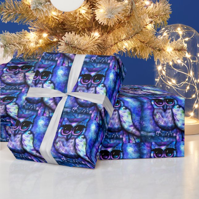 Wrapping Paper Gift Wrap - Whimsical Abstrakt Owl Geschenkpapier (Feiertage)
