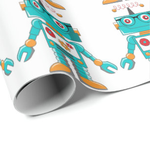 Wrapping Paper - Intelligent Robo Geschenkpapier