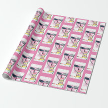Wrapping Paper - It Girl Pink