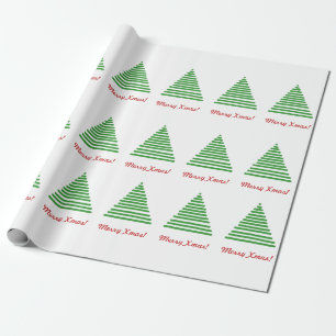 Wrapping Paper - Merry Xmas Tree Geschenkpapier