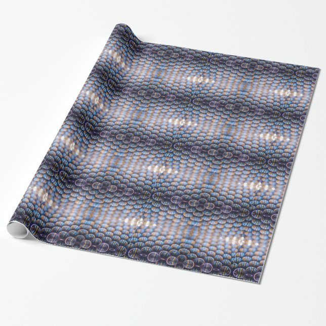 Wrapping Paper mit Futuristic Honeycomb Print Geschenkpapier (Ungerollt)