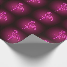 Wrapping Paper - Neon Lights Flamingo's Geschenkpapier