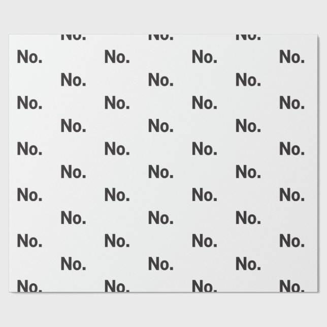 Wrapping Paper: No. Geschenkpapier (Flach)