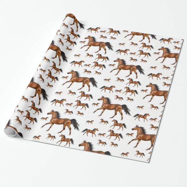 Wrapping Paper Pferd Geschenkpapier (Ungerollt)