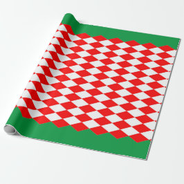 Wrapping Paper (ROTES, WEISS UND RED DIAMOND CHRIS Geschenkpapier