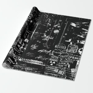 Wrapping Paper (schwarz-weiß) Geschenkpapier