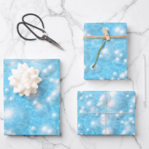 Wrapping Paper Set - Blasen im Pool Geschenkpapier Set