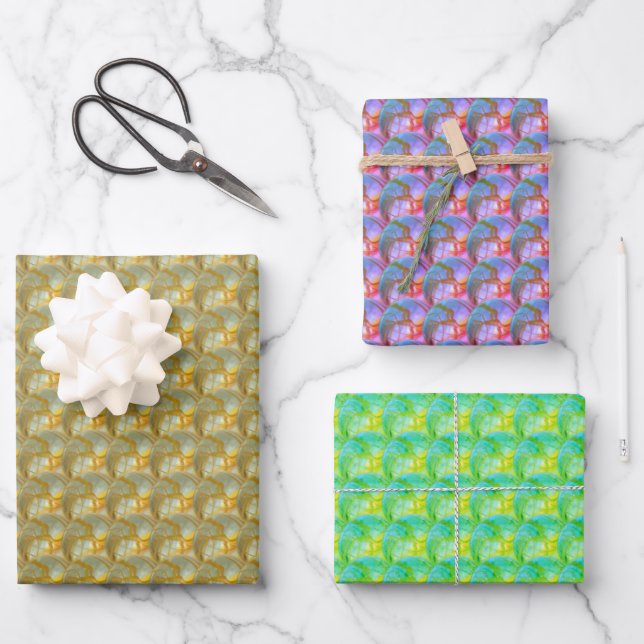 Wrapping Paper Set - Jumbled Marbles Geschenkpapier Set (Vorderseite)