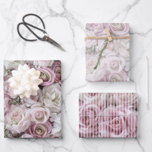 Wrapping Paper Set - Viktorianische Rose Collage Geschenkpapier Set