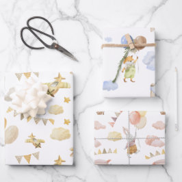 Wrapping Paper Sheets - Baby And Children Patterns Geschenkpapier Set
