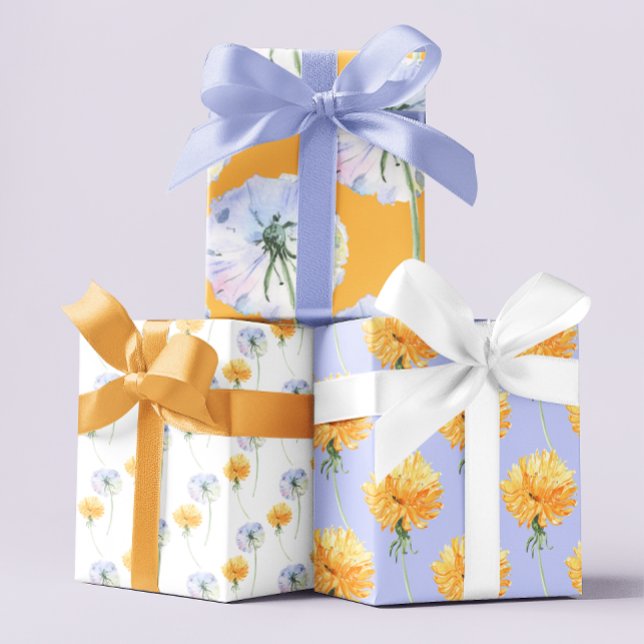 Wrapping Paper Sheets Geschenkpapier Set (Celebrate someone special with these watercolor dandelion wrapping paper sheets! )