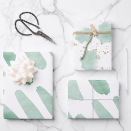 Wrapping Paper Sheets - Green Elements Geschenkpapier Set