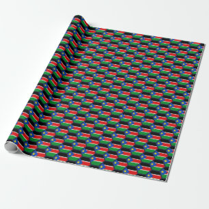 Wrapping Paper "South Sudan Flag Honeycomb Wrappin Geschenkpapier
