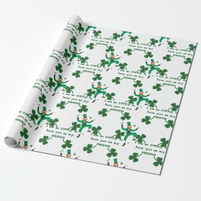 Wrapping Paper - St. Patrick's Day Gift Wrap Geschenkpapier (Ungerollt)