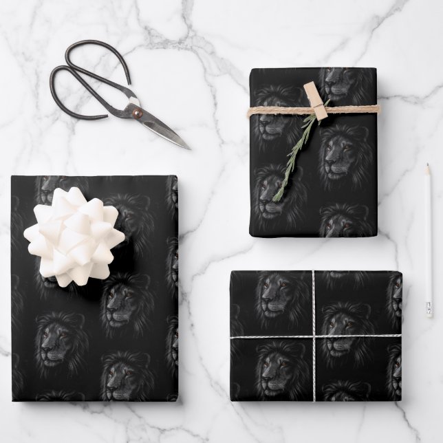 Wrapping Paper von African Lion Geschenkpapier Set (Vorderseite)