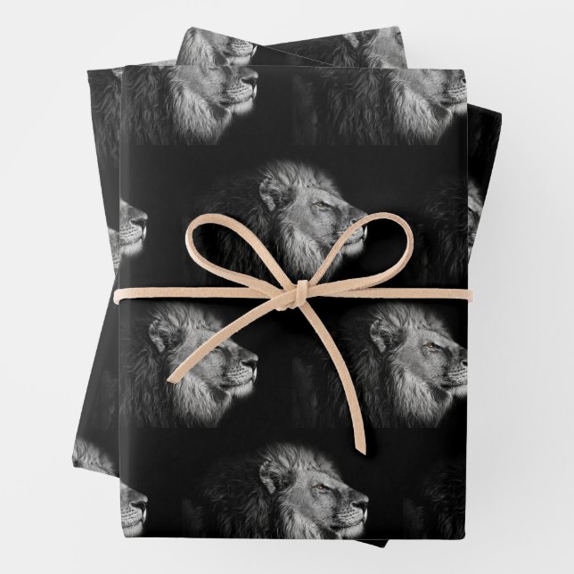 Wrapping Paper von African Lion Geschenkpapier Set (Beispiel)