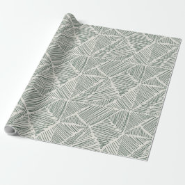 Wrapping Paper von Green Hatch Mark Geschenkpapier