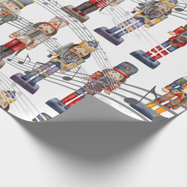 Wrapping Paper von Musical Nutcracker Soldiers Geschenkpapier (Ecke)