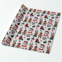 Wrapping Paper von Santa Gingerbrot