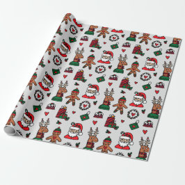 Wrapping Paper von Santa Gingerbrot Geschenkpapier