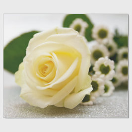 Wrapping Paper von White Rose Valentine Geschenkpapier