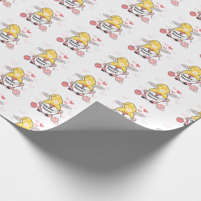 Wrapping Paper zu Ostergnomen Geschenkpapier (Ecke)