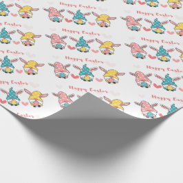 Wrapping Paper zu Ostergnomen Geschenkpapier