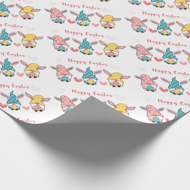 Wrapping Paper zu Ostergnomen Geschenkpapier (Ecke)