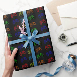 Wrapping Paper zum Thema Gaming Geschenkpapier