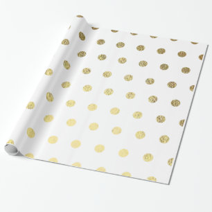 Wrapping-Papier für Punkte mit Goldfolie Geschenkpapier