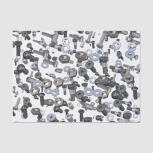 Wrapping Tissue - Nuts and Bolzen Seidenpapier