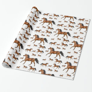 Wrapppapier Pferde Geschenkpapier