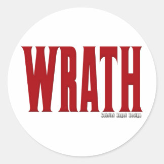 Wrath-Logo Runder Aufkleber