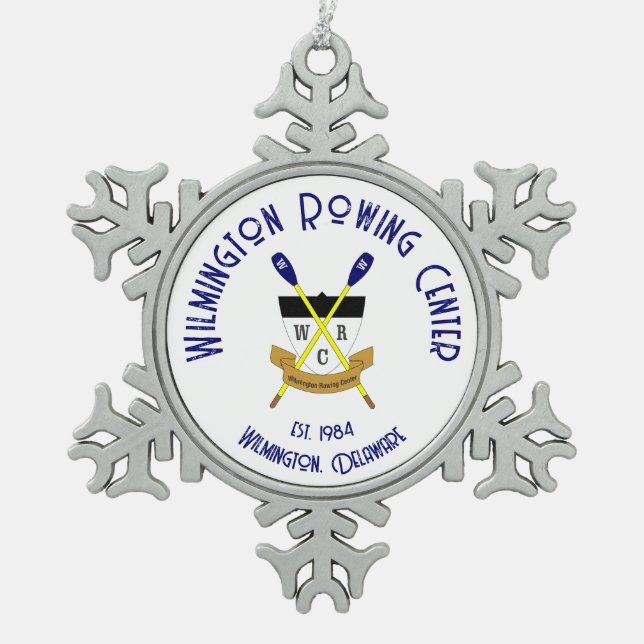 WRC Pewter Snowflake Ornament (Vorderseite)