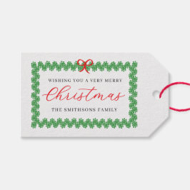 Wreath Framed Holiday  Geschenkanhänger