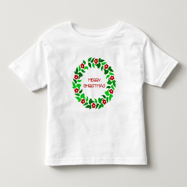 Wreath-Grüße - Kleinkind-T - Shirt (Vorderseite)