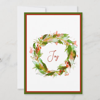 Wreath Holiday Card Feiertagskarte