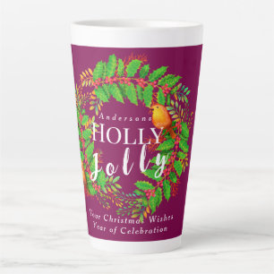Wreath Holly Jolly Family Wine Milchtasse