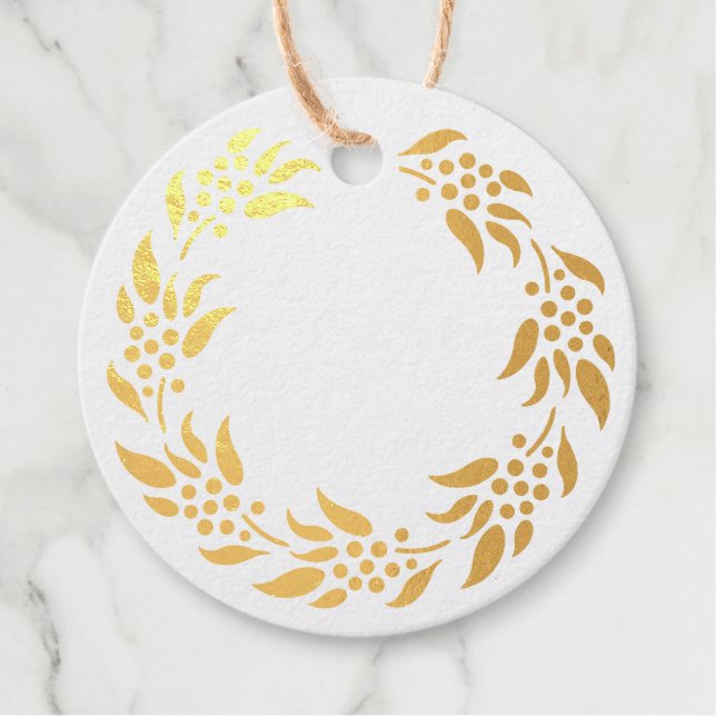 Wreath mit Berries Geschenkanhänger (Vorderseite)