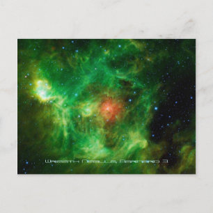 Wreath Nebula, Barnard 3, Milchstraße Postkarte
