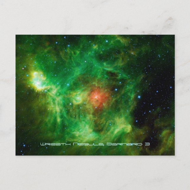 Wreath Nebula, Barnard 3, Milchstraße Postkarte (Vorderseite)